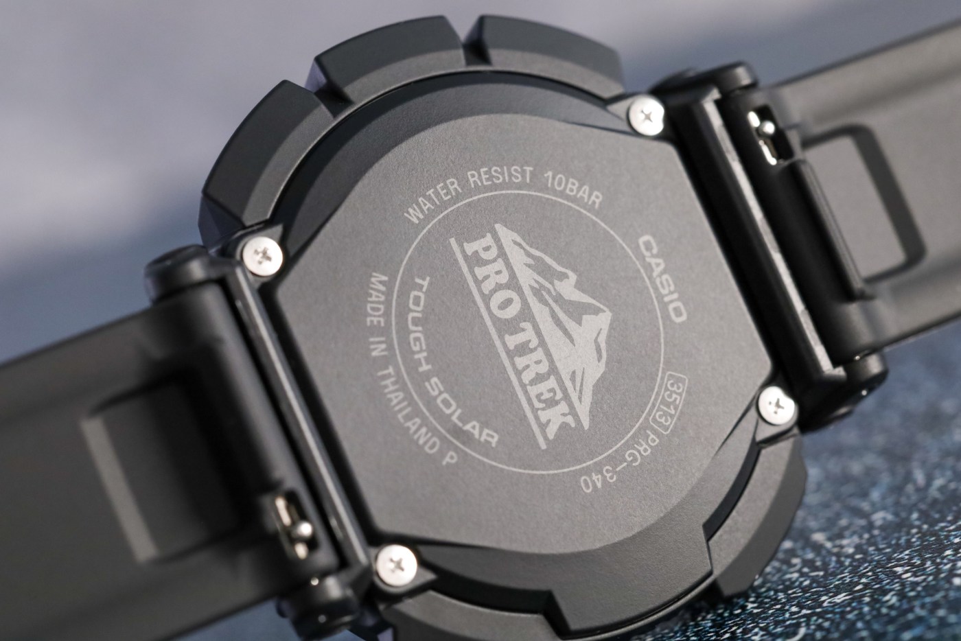 2022 Casio Pro Trek PRG-340 caseback