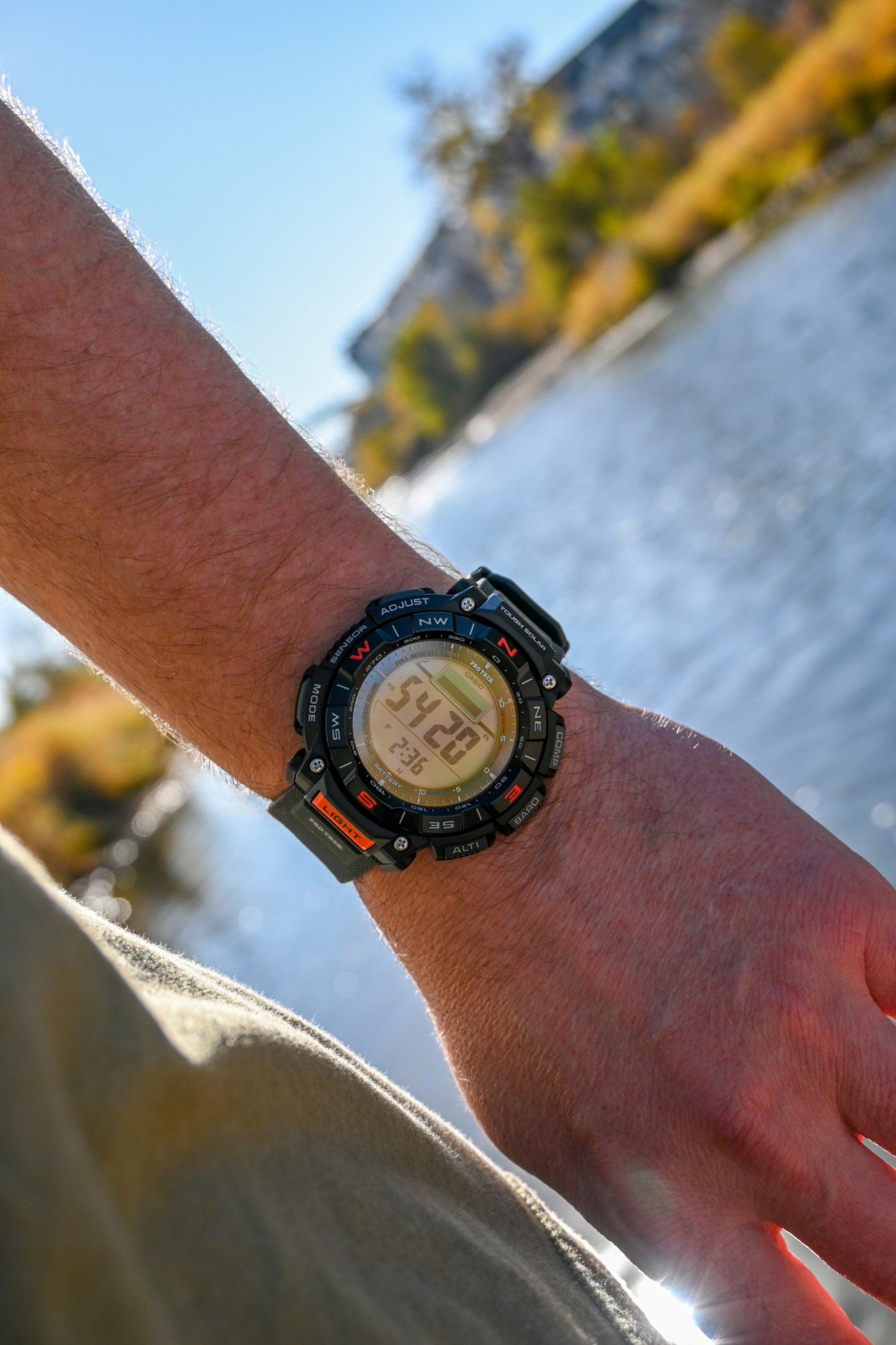 2022 Casio Pro Trek PRG-340 wristshot by South Platte River