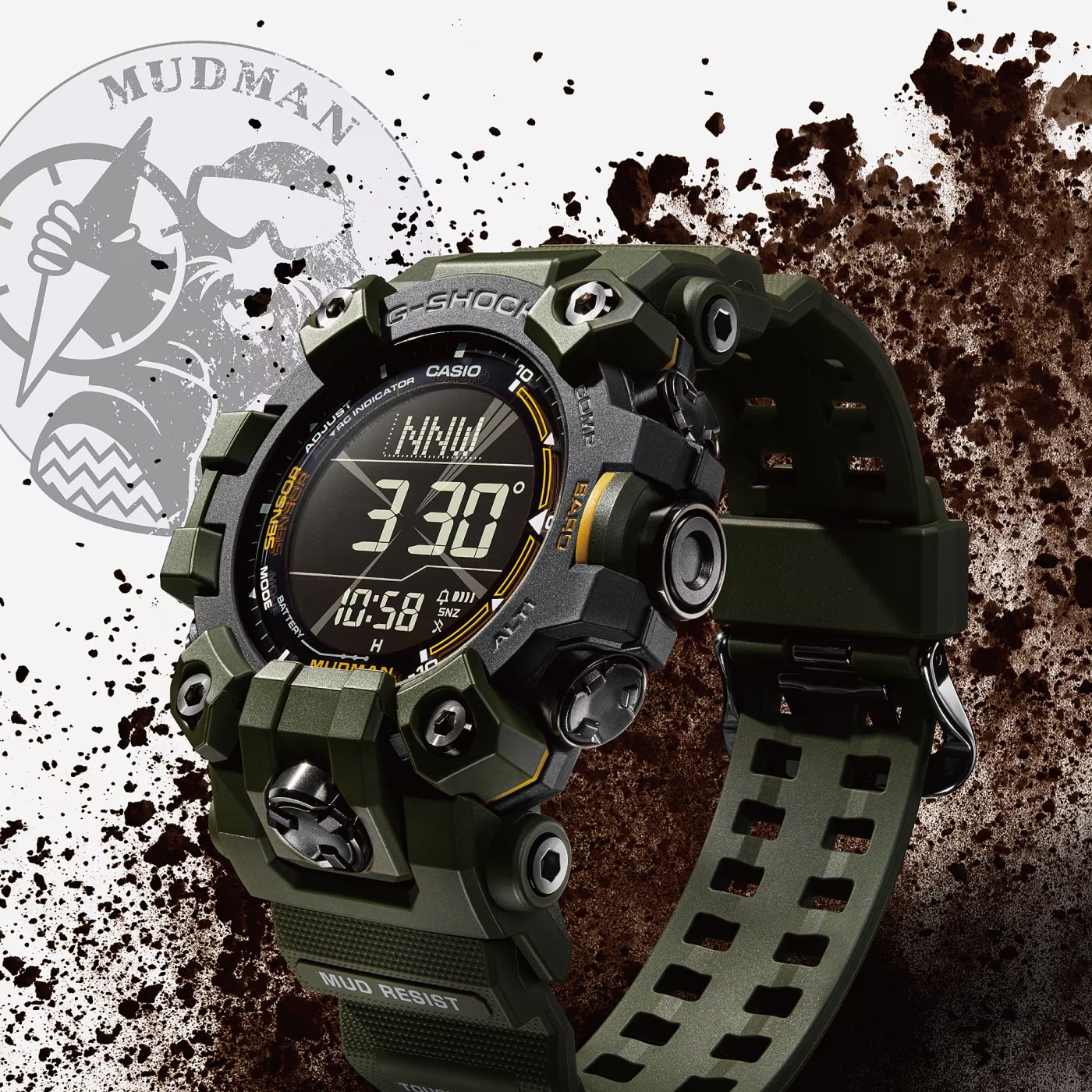 2023 G-Shock Mudman GW-9500 green