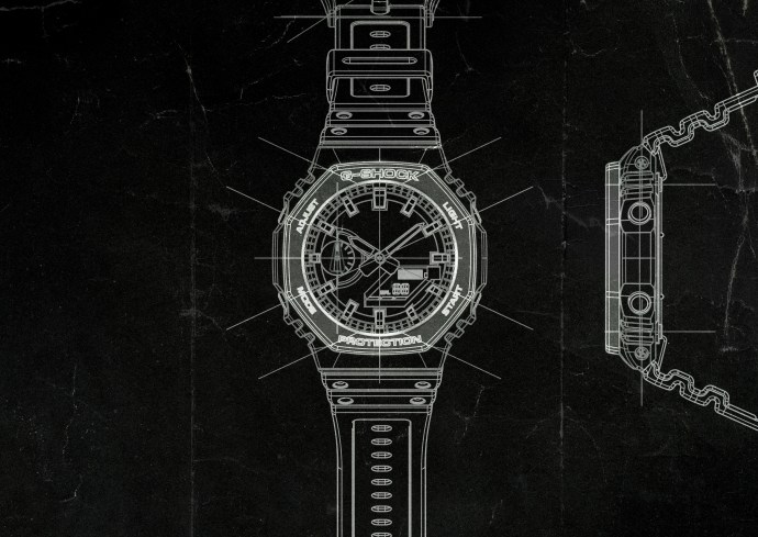 G-Shock GA2100 design blueprint