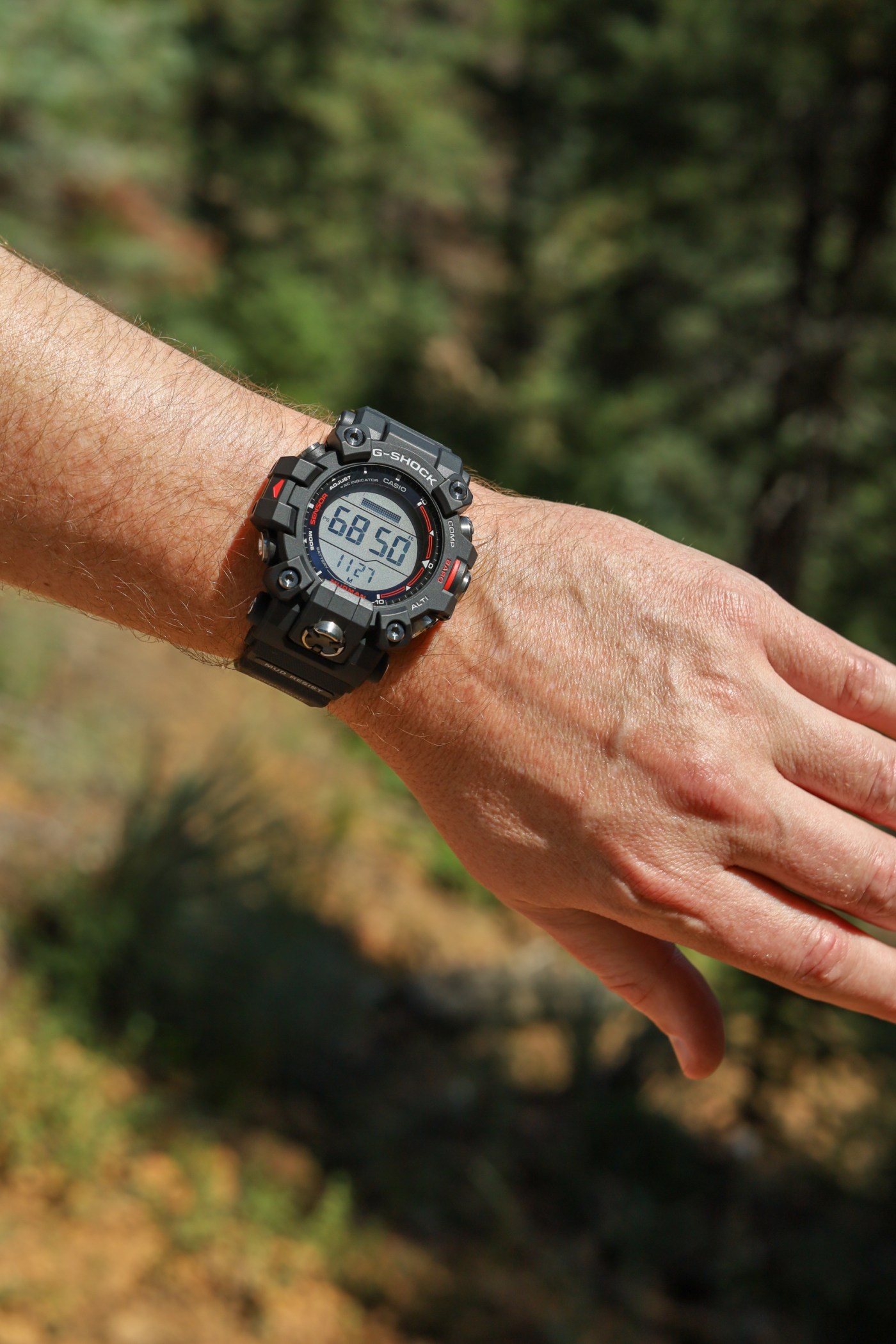 G-Shock Mudman GW9500-1 altimeter wristshot