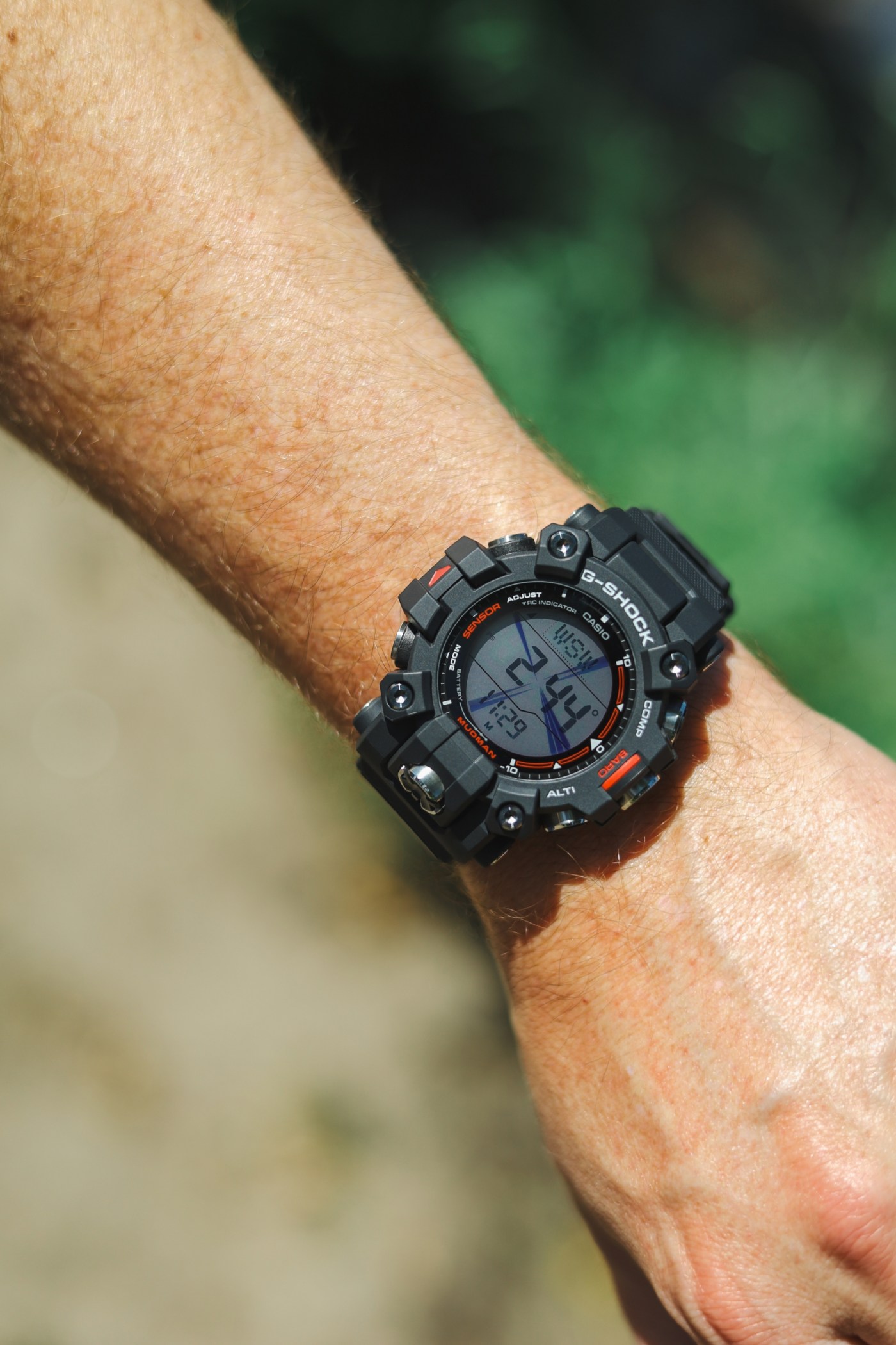 G-Shock Mudman GW9500-1 compass screen wristshot