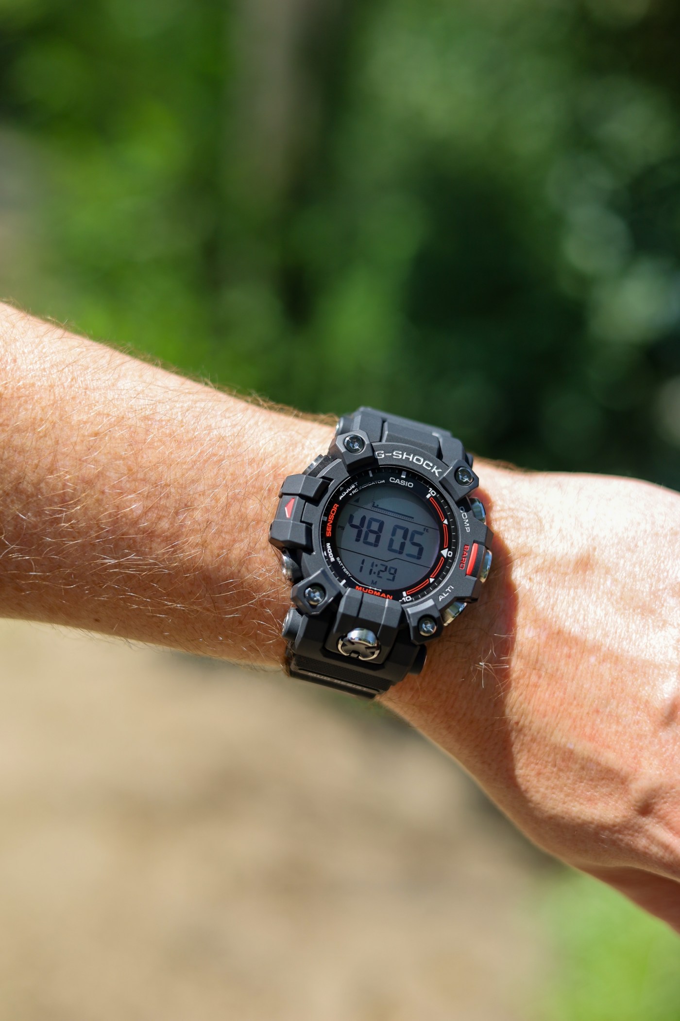 G-Shock Mudman GW9500-1 altimeter wristshot